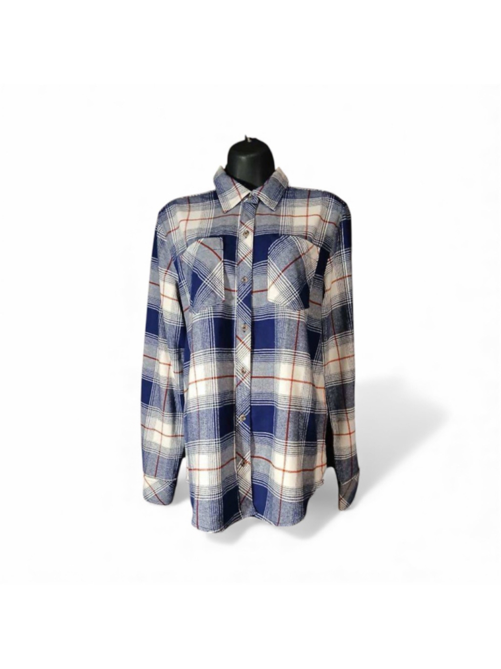 Natural Reflections Women's plaid flannel button-up shirt Size S - INV124 A2